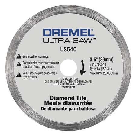 DREMEL US540-01 WHEEL CUTTING TILE DMND 3.5IN