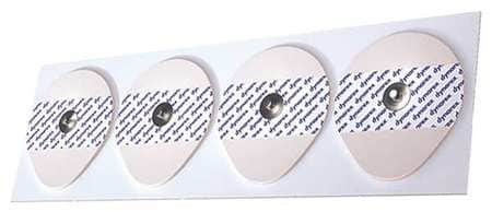 DYNAREX 7102 SNAP ELECTRODES ADULT WHITE FOAM PK600