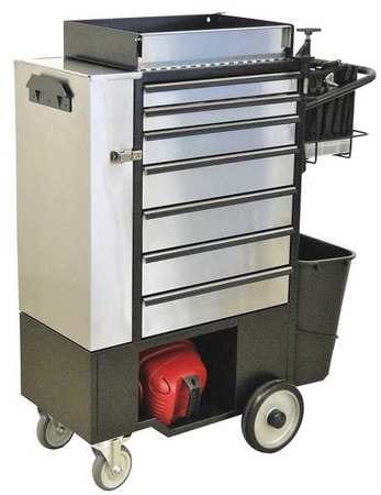 FLEXCART FC100-ECSS-WT ROLLING CABINET,14-1/4"W,45"H