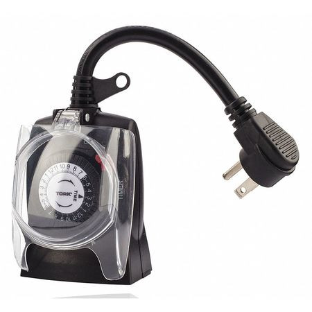 TORK 602B PLUG IN TIMER DIGITAL BLACK 15A 125V
