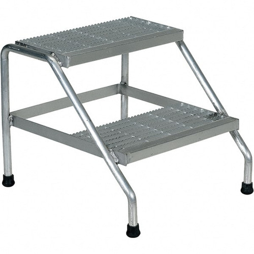 VESTIL SSA-2 ALUMINUM STEP STAND - 2 STEP - WELDED - 