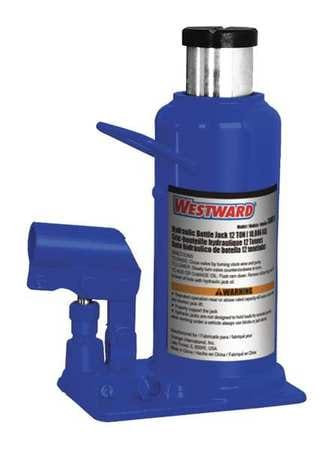 WESTWARD 35MT11 BOTTLE JACK,12 TONS,9-1/2IN.L