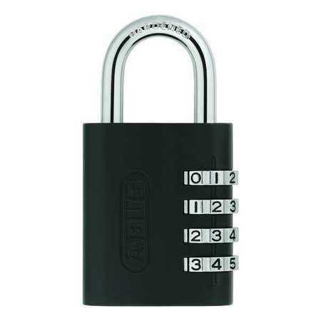 ABUS 158KC COMBINATION PADLOCK SIDE BLACK/SILVER