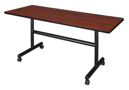 REGENCY MKFT6024CH MOBILE TABLE 60 IN W CHERRY FLIP TOP