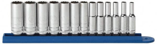 GEARWRENCH 80308 SET SKT DP MET 1/4DR 12PT 13PC