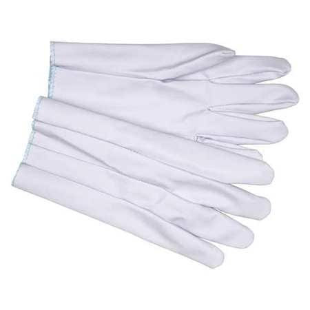 MCR SAFETY 9885S GLOVES, SMALL, VINYL LAMINATED, WHITE, 9
