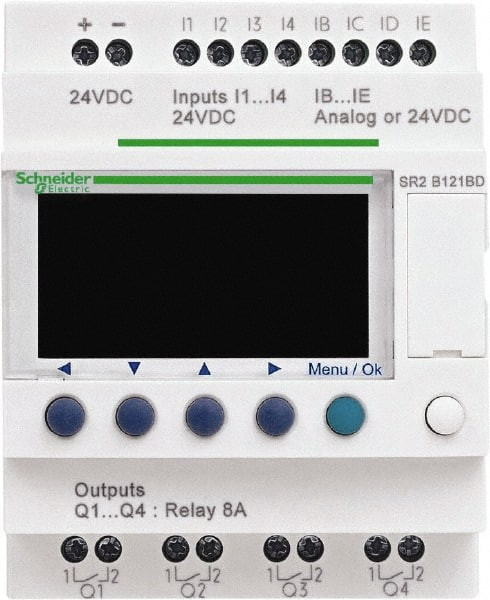 SCHNEIDER ELECTRIC SR2B121JD ZELIO SR2 12 IO 12VDC W/ DISPLAY