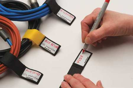 RIP-TIE H-06-010-W-WO HOOK/LOOP CBLE 6IN.X1IN. WRAP WHITE PK10