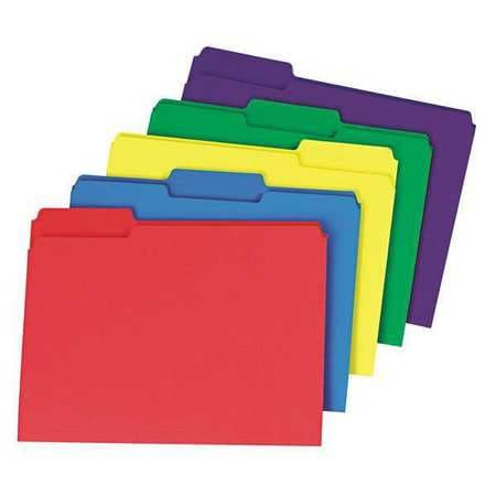 UNIVERSAL ONE 16466 FILE FOLDER 1/3 ASSORTED PK50
