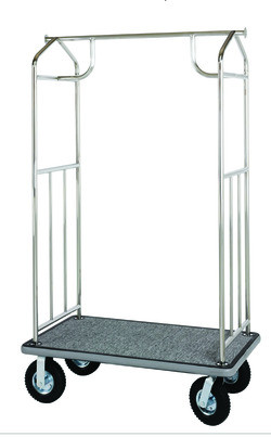 HOSPITALITY 1 SOURCE XDBCSS-8 CART BELLMAN STAINLESS STEEL