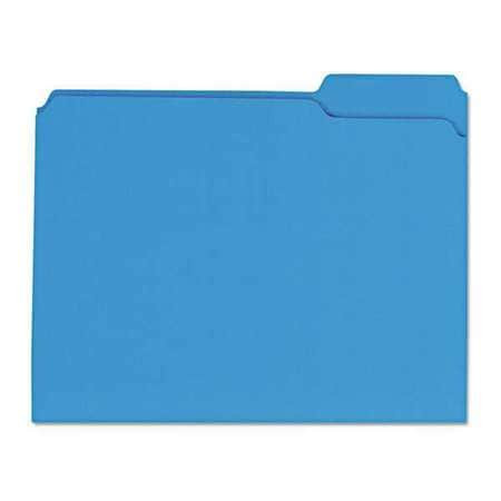 UNIVERSAL ONE UNV16161 FILE FOLDER 1/3 BLUE PK100