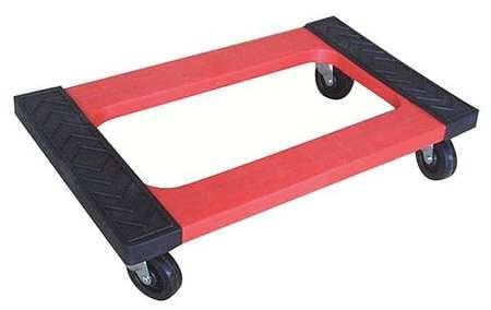 GRAINGER GLOBAL SOURCING 35YM02 DOLLY RAISED ENDS 30 INL X 18 INW RED