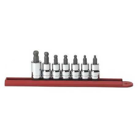 GEARWRENCH 80586 SAE BALL HEX BIT SOCKET SET,7 PC.