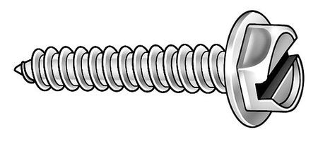 GRAINGER GLOBAL SOURCING U51651.021.0150 METAL SCREW HEX #12 1 1/2 L PK100