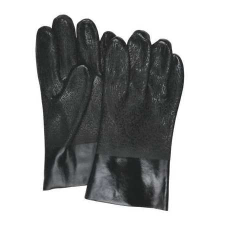 MCR SAFETY 6510SJ BLACK, DOUBLE DIP, TEXTURED, 10