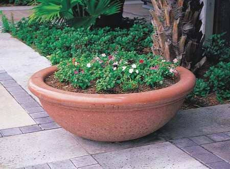 WAUSAU TILE TF4146W22 PLANTER ROUND 36IN.LX36IN.WX18IN.H