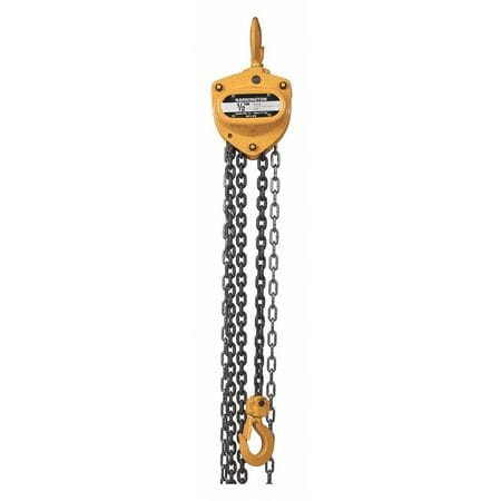 HARRINGTON CB005-10 MANUAL CHAIN HOIST 10 FT.LIFT