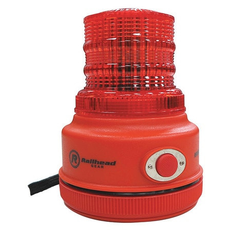 K E SAFETY M100R-LED WARNING LIGHT RED LED 2 D BATTERIES