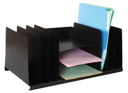 GRAINGER GLOBAL SOURCING 2KEK9 FILE HOLDER BLACK 9 COMPARTMENTS
