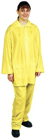 CONDOR USA INC 1FBB9 D2281 3 PIECE RAINSUIT W/DETACH HOOD YLW