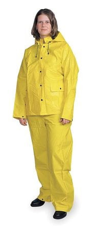 CONDOR USA INC 1FBB7 D2286 3 PIECE RAINSUIT W/DETACH HOOD YLW