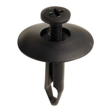 IMPERIAL SUPPLIES 5NCR9 PUSH IN RIVET NYLON 1 IN BLACK PK10