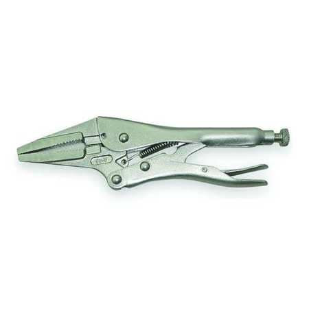 WESTWARD 1ECF3 LONG NOSE LOCKING PLIERS 9 IN STEEL