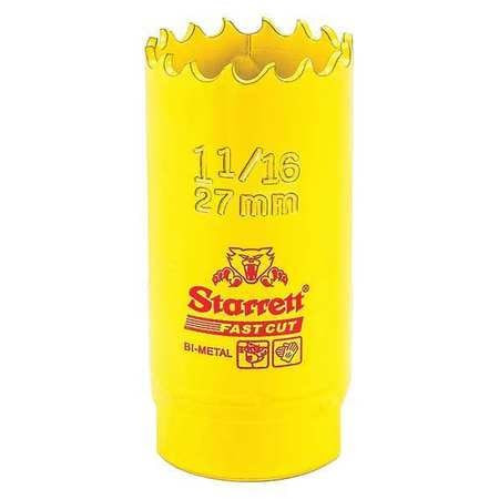 STARRETT FCH0116-G HSS FAST CUT HOLE SAW 1-1/16" (27MM) - A
