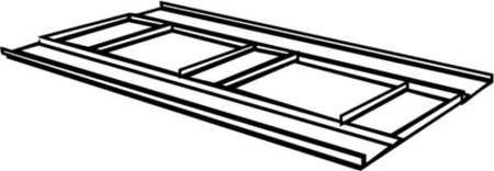 RUBBERMAID COMMERCIAL PRODUCTS FG4712L2BLA UTILITY TRUCK BASE