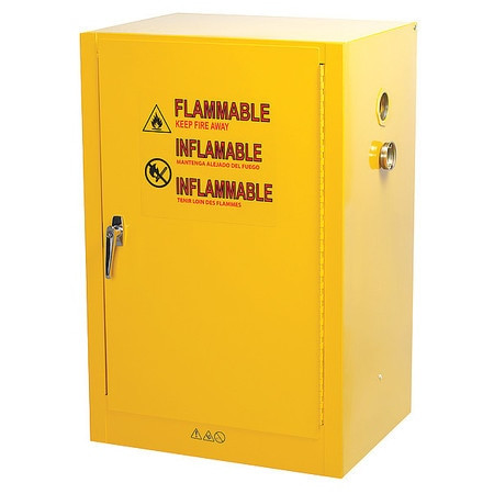 CONDOR USA INC 42X503 FLAMMABLE SAFETY CABINET 12 GAL. YELLOW