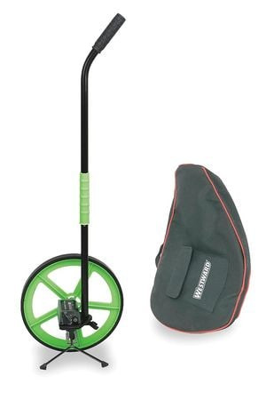 WESTWARD 1EJX6 MEASURING WHEEL W/STAND 3 FT WT 42.3 OZ