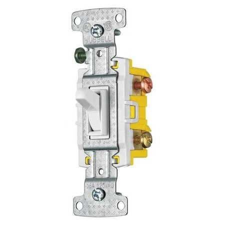 BRYANT RS315W WALL SWITCH 15A WHITE 3-WAY TYPE 1/2 HP