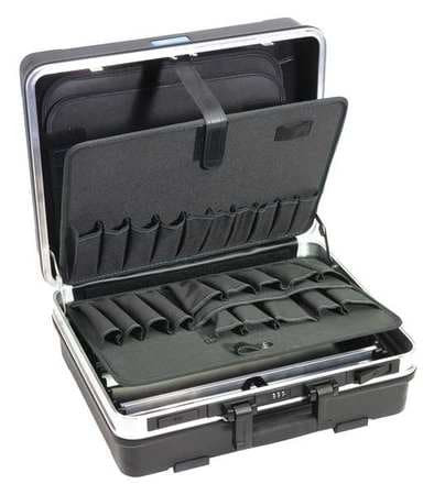 WESTWARD 45KK78 TOOL CASE 37 POCKETS 19-11/16 IN W BLACK