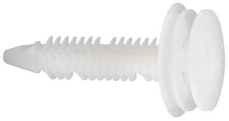 IMPERIAL SUPPLIES 5ZLY3 RIVET PUSH IN PLASTIC HOLE SIZE 7MM PK25
