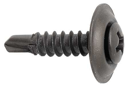 IMPERIAL SUPPLIES 5ZMH6 TRIM SCREW 8DIA X 1-1/4L BLACK PK50