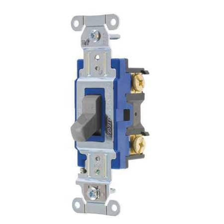 BRYANT 4801BGRY WALL SWITCH 15A GRAY 1-POLE TYPE TOGGLE