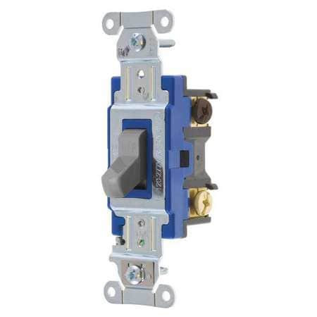 BRYANT 4803BGRY WALL SWITCH 15A GRAY 3-WAY TYPE TOGGLE