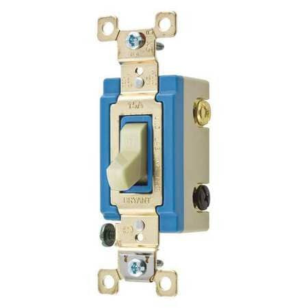 BRYANT 4804I WALL SWITCH IVORY 15A 4-WAY SWITCH