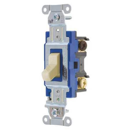 BRYANT 4803BI WALL SWITCH 15A IVORY 3-WAY TYPE TOGGLE