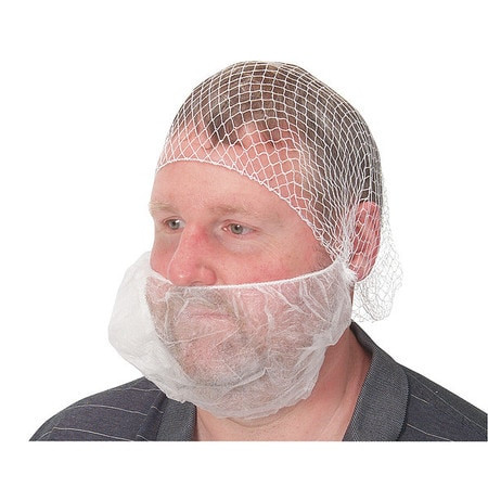 CONDOR USA INC 1TTV4 BEARD COVER WHITE UNIVERSAL PK100