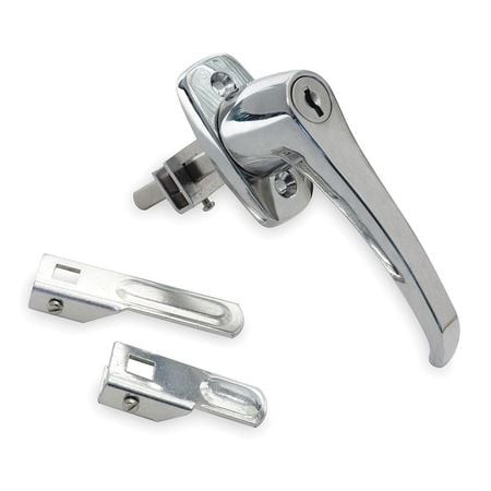 BATTALION 1XNZ5 CAM LATCH KEYED CHROME L HANDLE