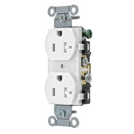 BRYANT CRS20WTR RECEPTACLE WHITE 20A TAMPER RESISTANT