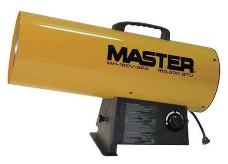 MASTER MH-150V-GFA FORCED AIR HEATER LP 150 000 BTUH
