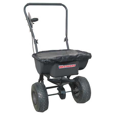 WESTWARD 10F633 BROADCAST SPREADER,30 LB.,PNEUMATIC