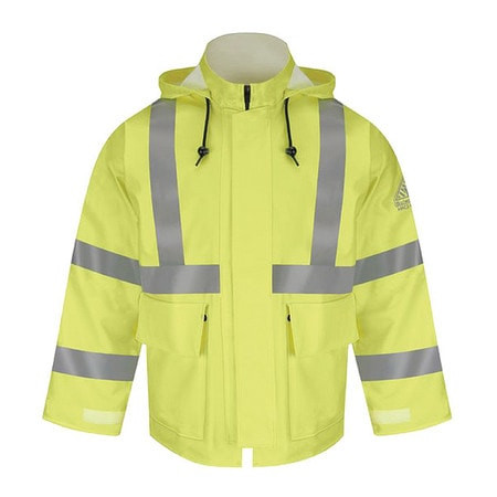 BULWARK JXN4YE RG 3XL FR HI-VIS RAIN JACKET YELLOW