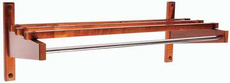 CSL FOODSERVICE AND HOSPITALITY TEC-24W ECONOMY WOOD COAT RACK WALNUT 24