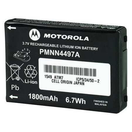 MOTOROLA PMNN4497AR RECHARGEABLE BATTERY, LITHIUM-ION, 1800M