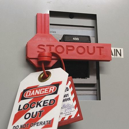 STOPOUT KDD280 CIRCUIT BREAKER LOCKOUT RED 5 W