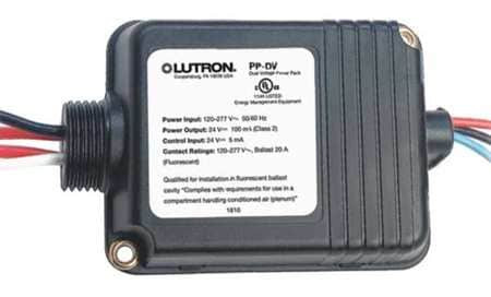 LUTRON PP-DV POWERPACK FORUSEWITHOCCUPANCYSENSORS BLK