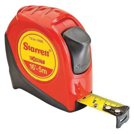 STARRETT KTX34-16ME-N EXACT 3/4" X 16' (5M) ENGLISH/METRIC MEA